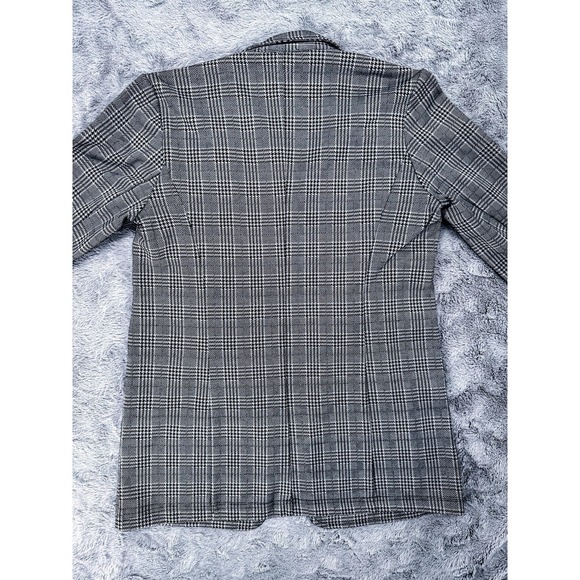 Philosophy Republic Womens Plaid Stretch Houndstooth Blazer Size M Anthropologie - Picture 7 of 8